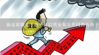 协议离婚关于孩子可以男女双方共同拥有孩子的监护权吗