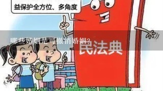 哪些婚姻是可撤销婚姻?