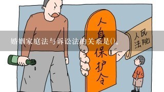 婚姻家庭法与诉讼法的关系是()。