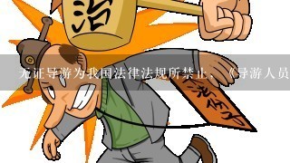 无证导游为我国法律法规所禁止，《导游人员管理条例》规定，对无导游证进行导游活动的人员，由旅游行政管理部门处以...