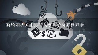 新婚姻法关于男到女家孩子抚养权归谁