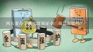 两夫妻办了典礼没领证小3插足犯法吗？