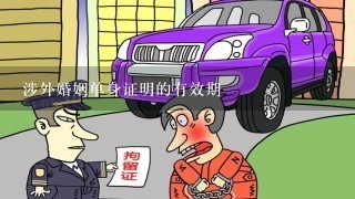 涉外婚姻单身证明的有效期