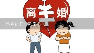 婚姻法打1数学名词