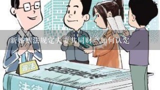 新婚姻法规定夫妻共同财产如何认定