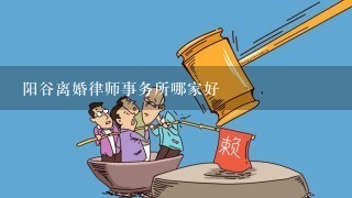 阳谷离婚律师事务所哪家好